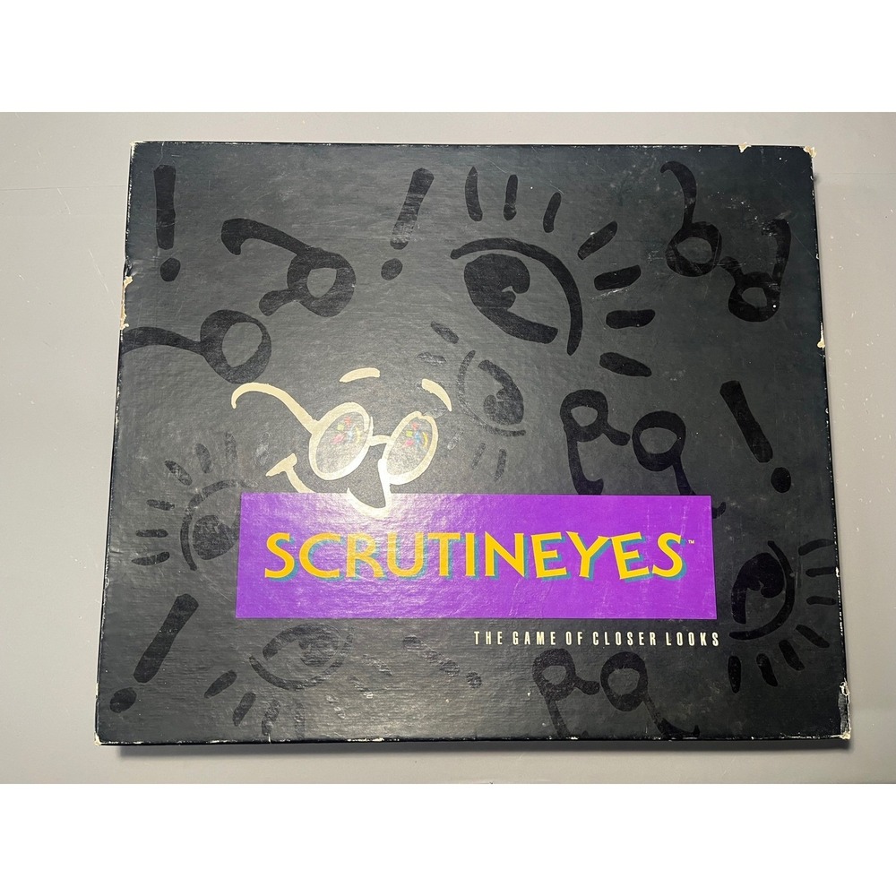 Mattel Scrutineyes The Game of Closer Looks Vintage 1992 Board Game 01570